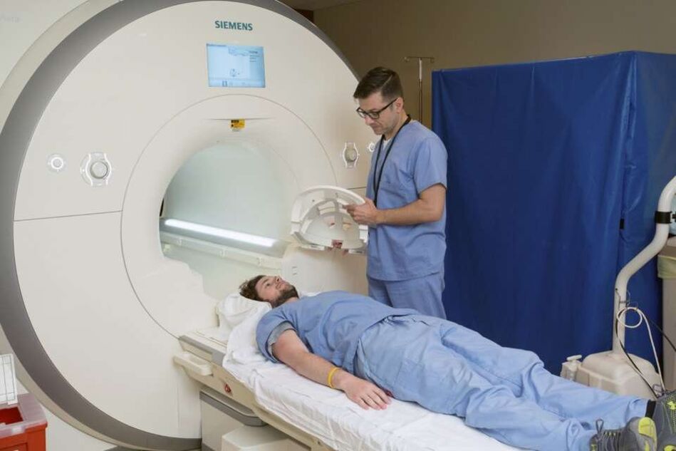 MRI Diagnostik vun der Lendeger Osteochondrose