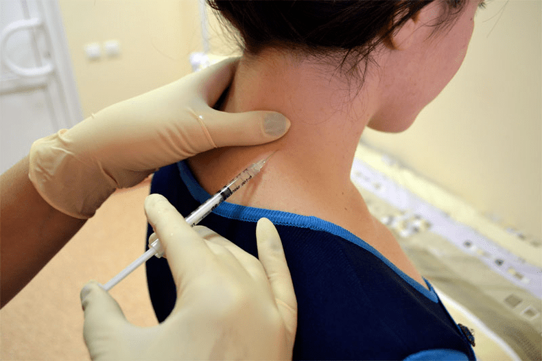 Anästhesieblockade fir Osteochondrose